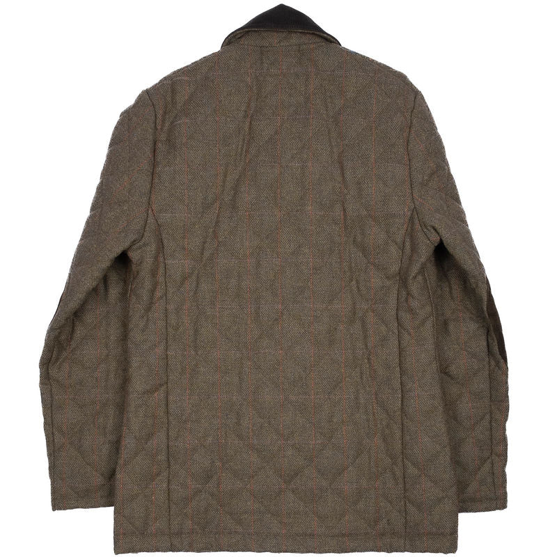 Green Tweed Quilted Jacket