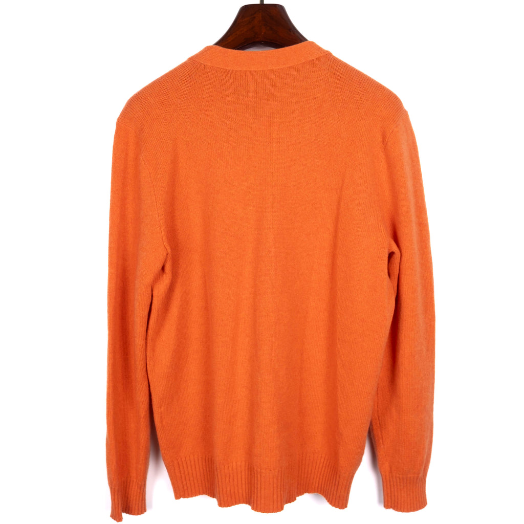 Orange Cashmere Cardigan