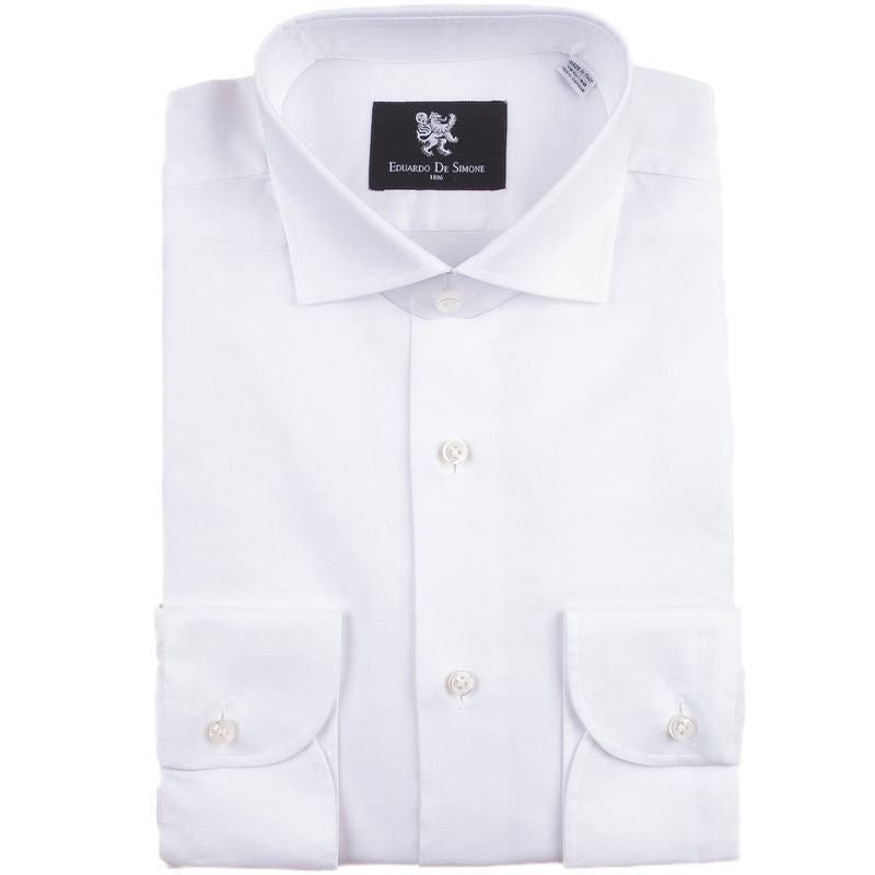 Neapolitan Hand Tailored White Business Shirt
