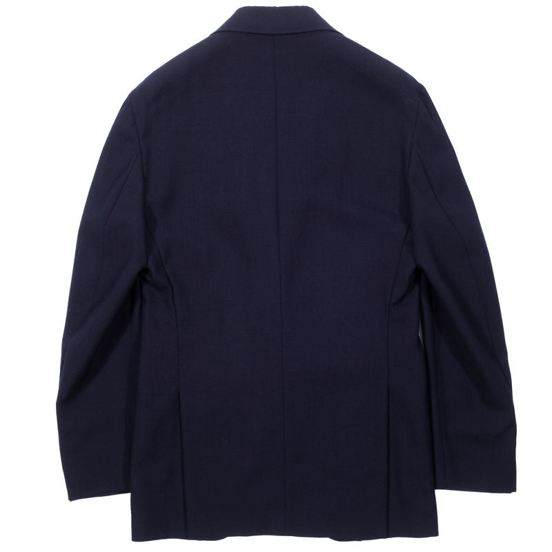 Est Retail Price 12 000 SEK - Eduardo de Simone  Navy High Twist Wool Sport Coat 50