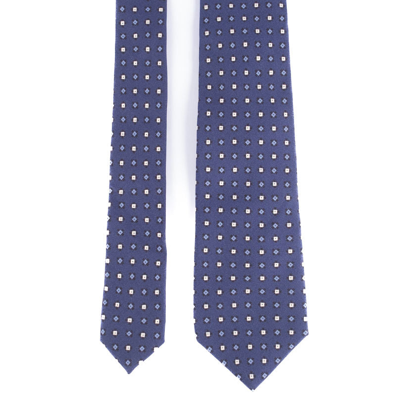 Blue Patterned Tie