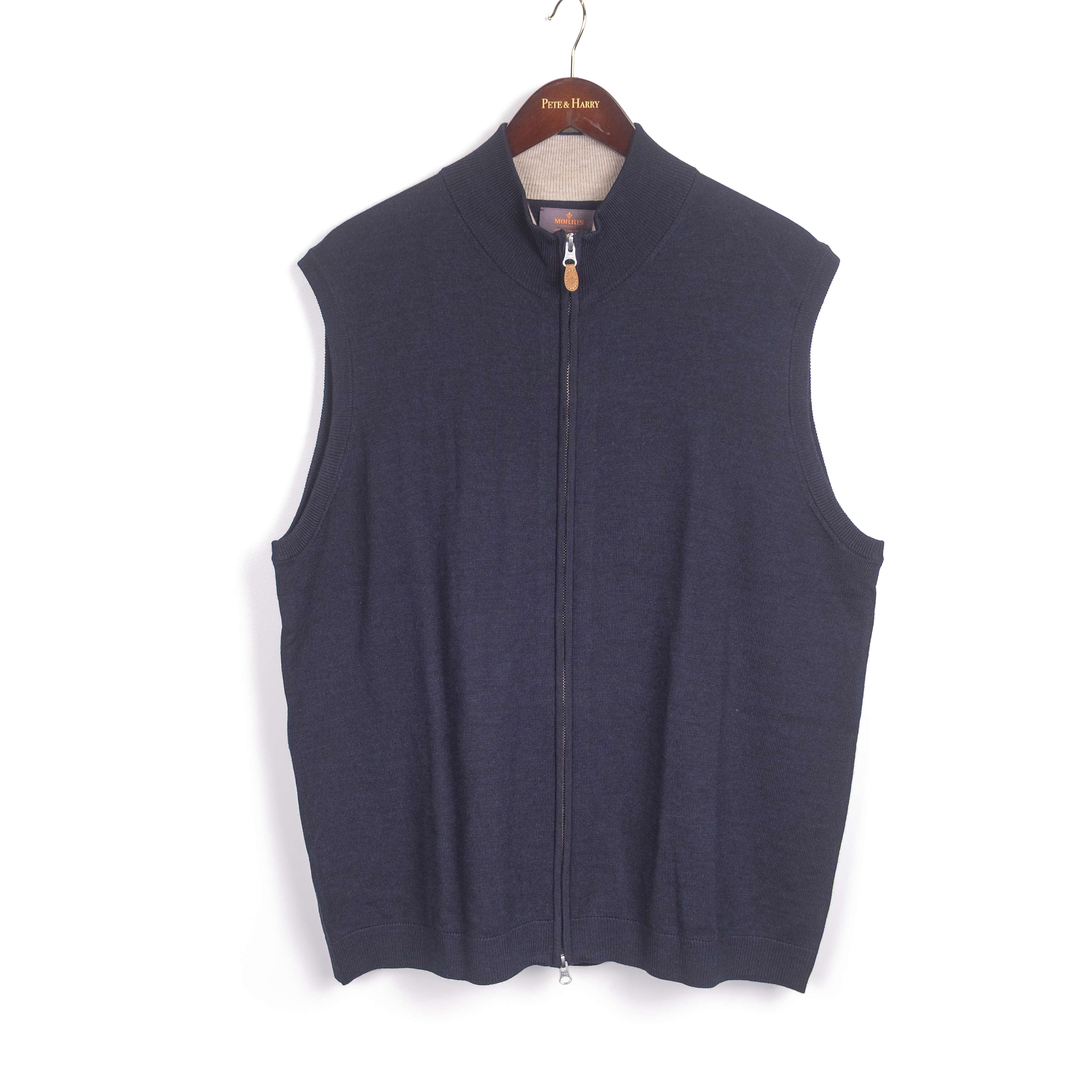 Navy Half Zip Vest