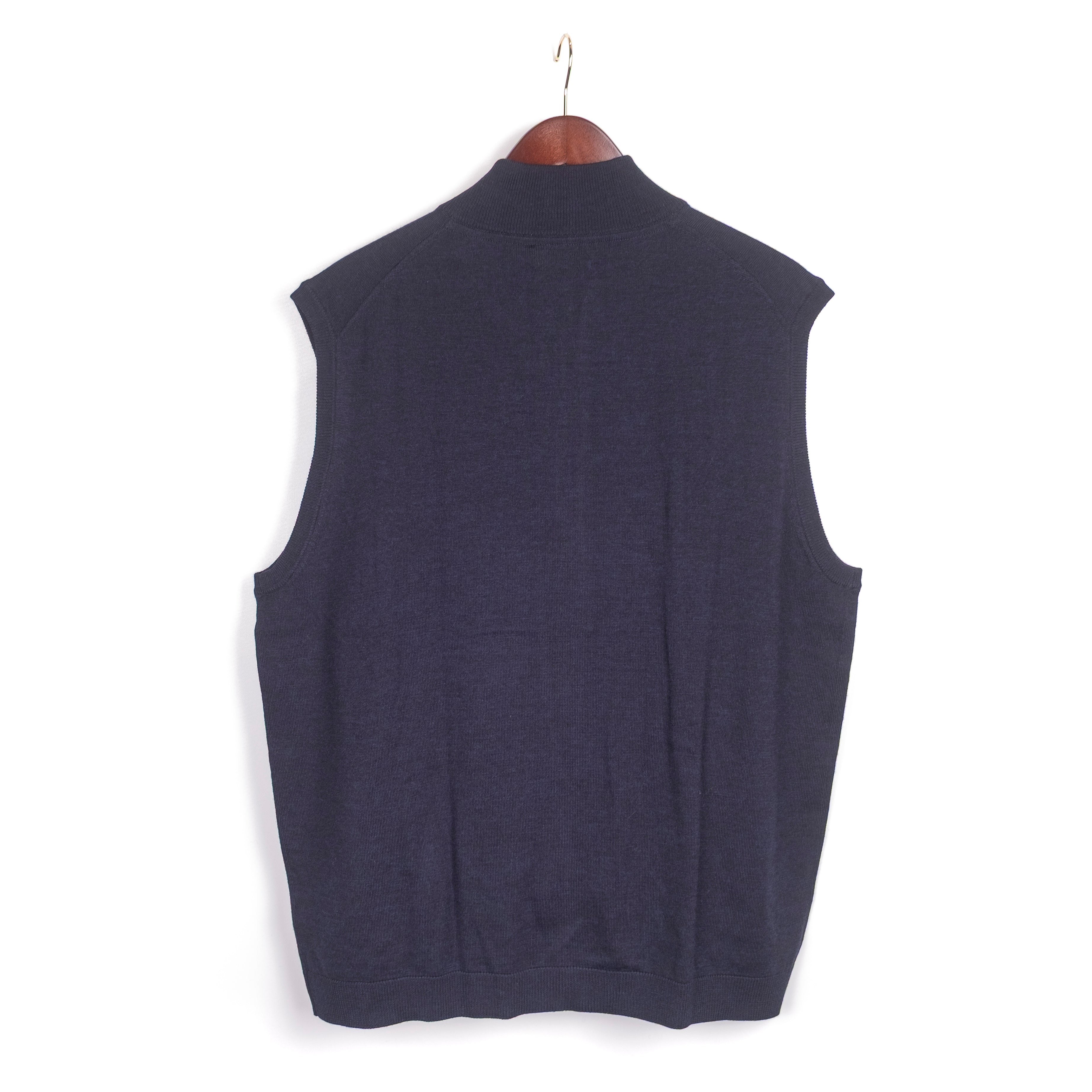 Navy Half Zip Vest