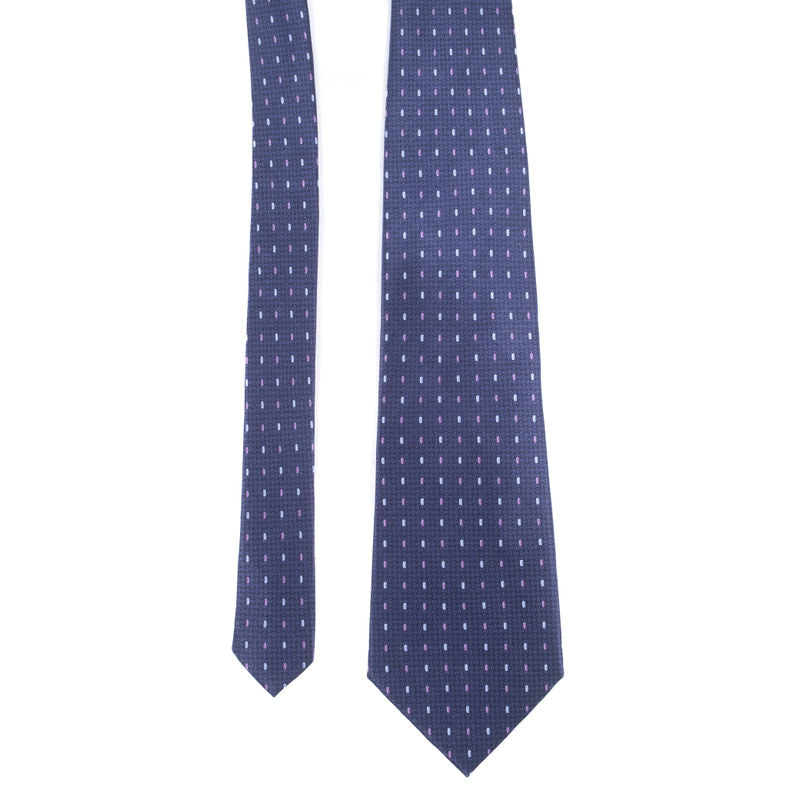 Umberto Bossi Navy Small Patterned Tie
