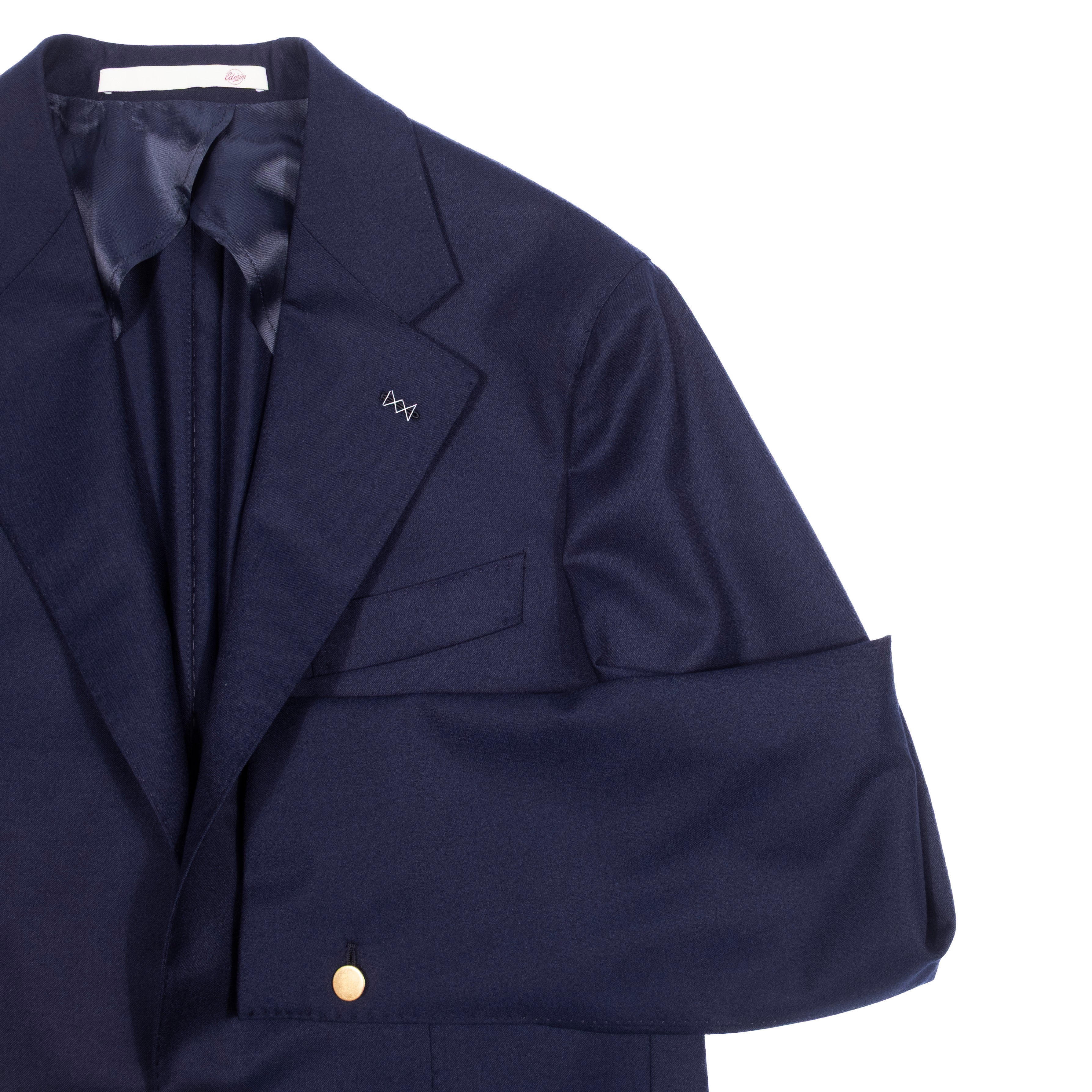 Neapolitan Hand Tailored Drapers Navy Club Blazer