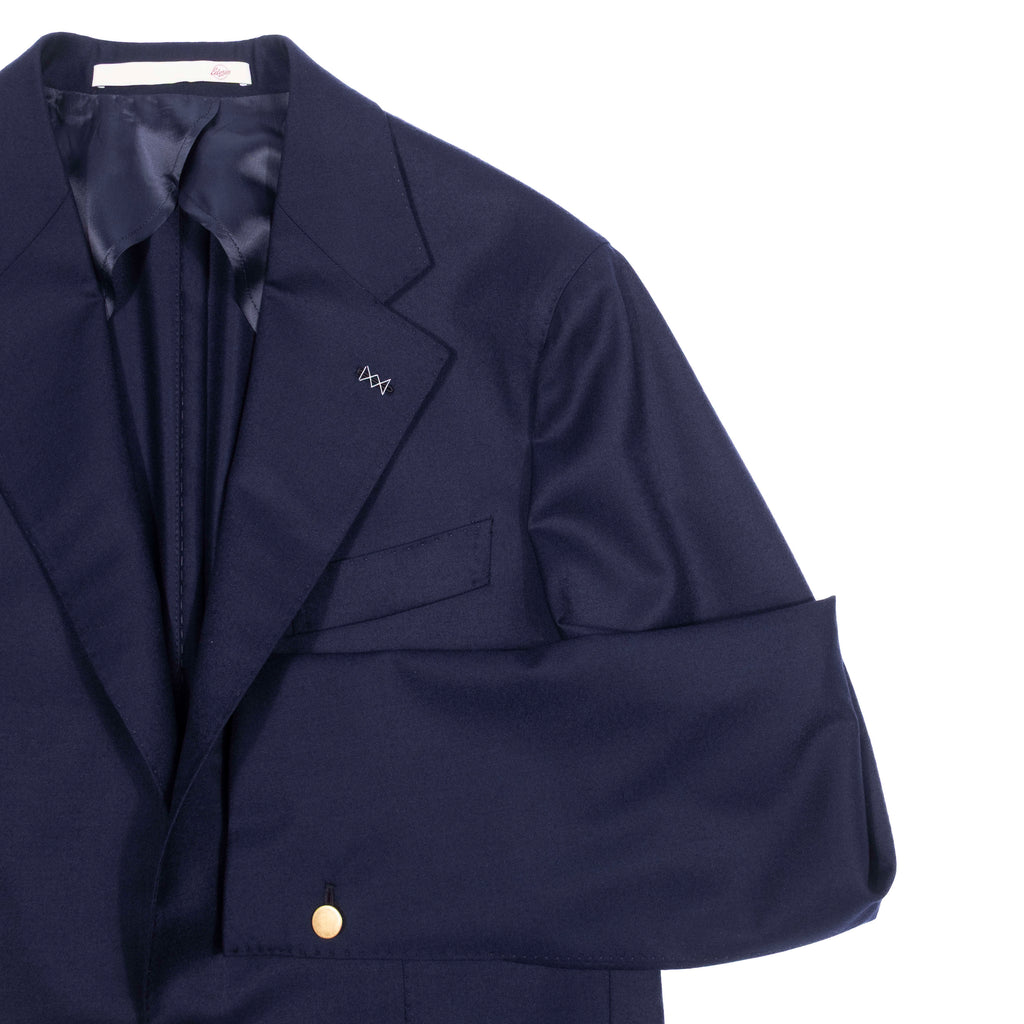Neapolitan Hand Tailored Drapers Navy Club Blazer