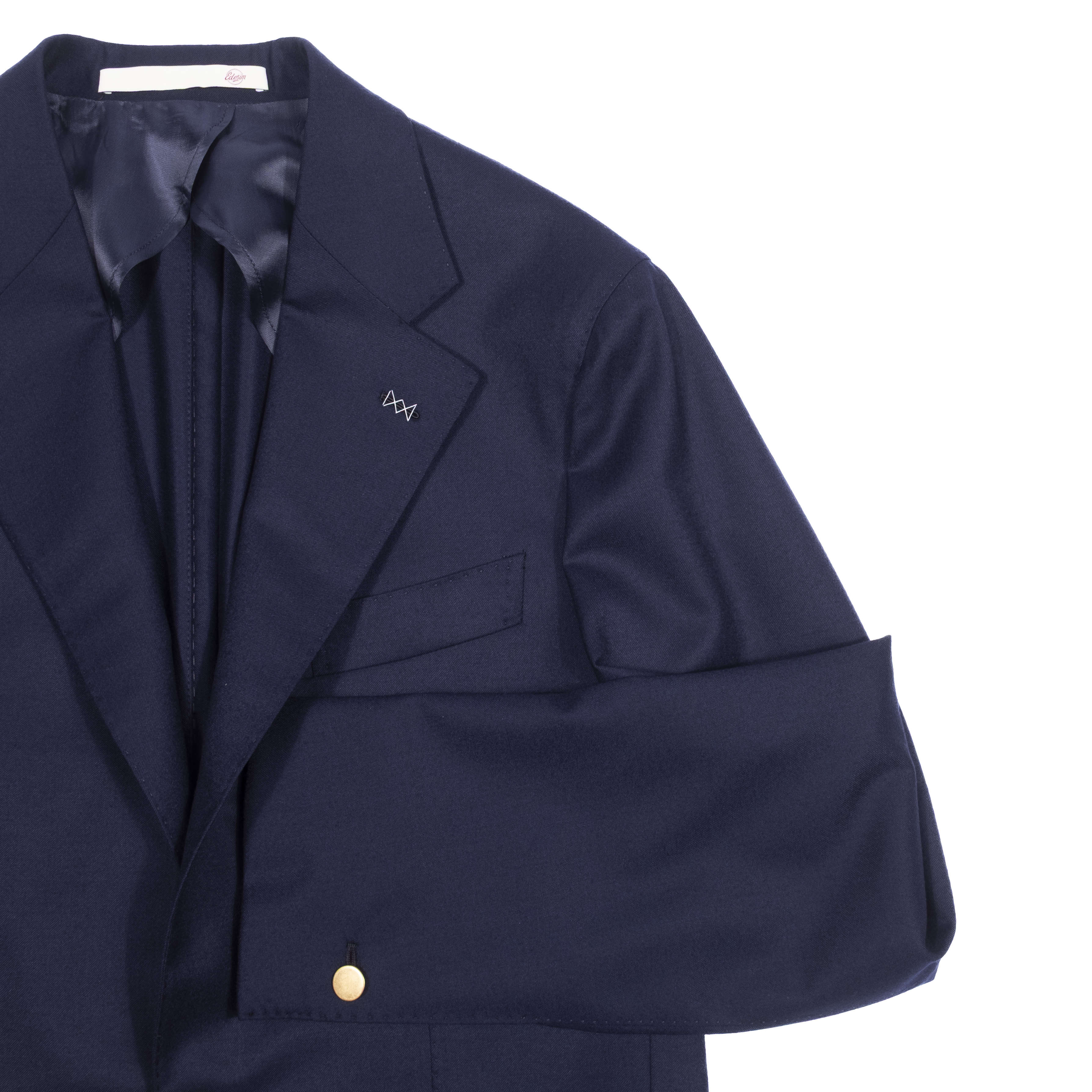 Neapolitan Hand Tailored Drapers Navy Club Blazer