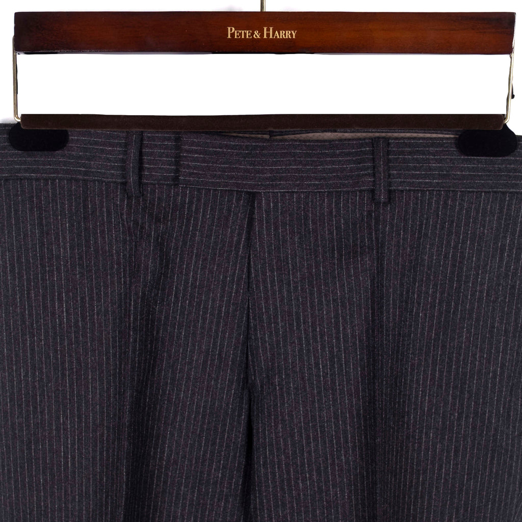 Grey Pinstripe Double Breasted Business Suit