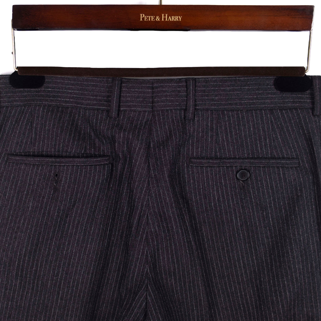 Grey Pinstripe Double Breasted Business Suit