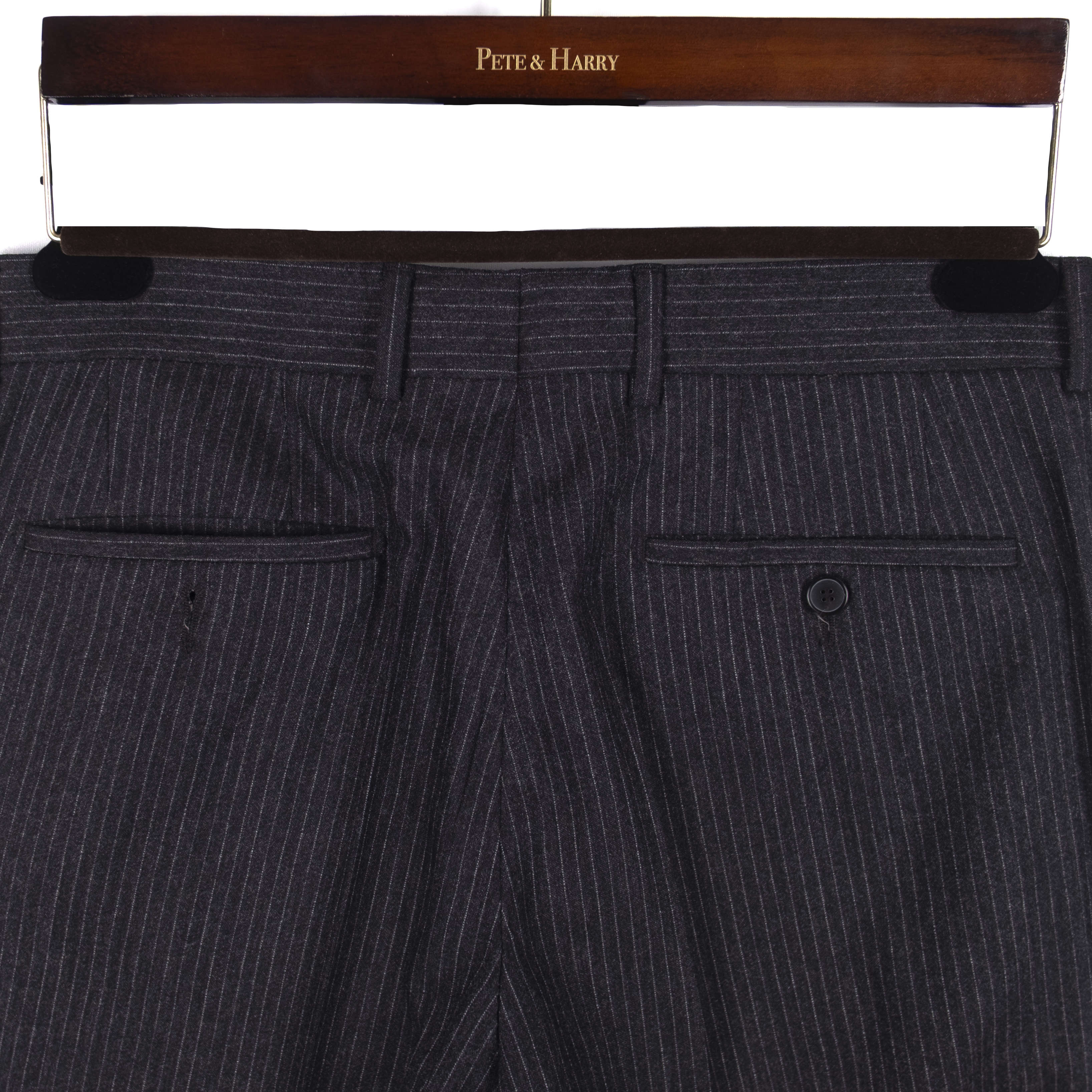 Grey Pinstripe Double Breasted Business Suit