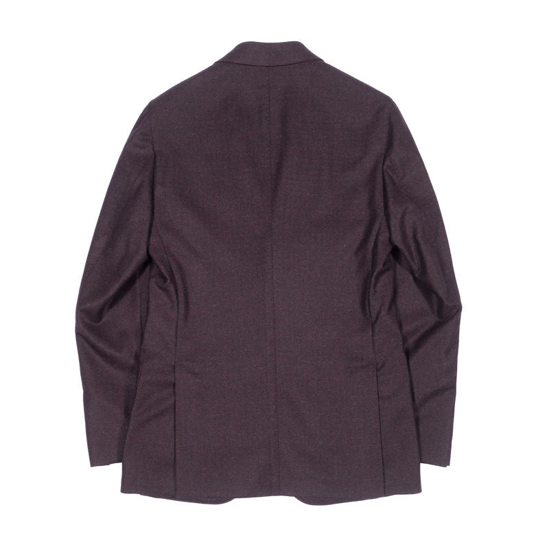 Neapolitan Hand Tailored Brown and Burgundy Check Drapers Flannel Sport Coat Sz 54