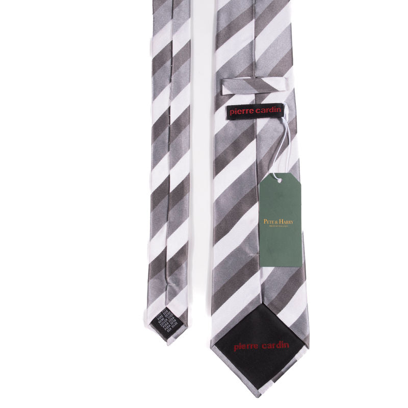 Pierre Cardin Grey Striped Tie