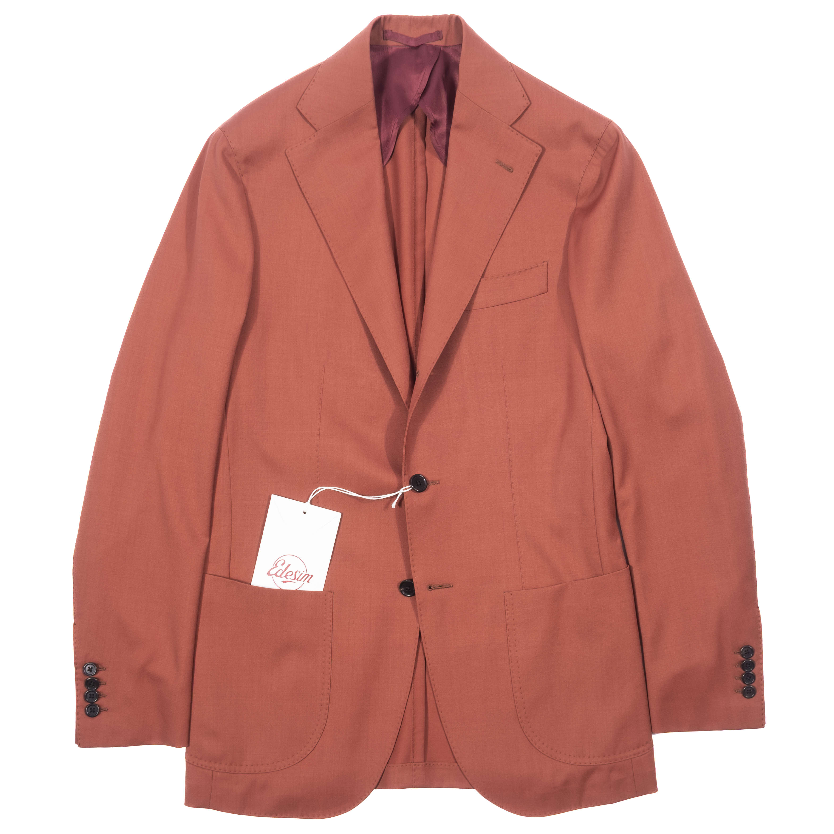 Est Retail Price 15 000 SEK - Neapolitan Hand Tailored Orange Holland & Sherry Wool Sport Coat Sz 46