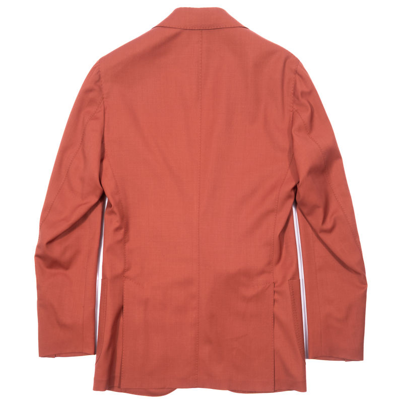 Neapolitan Hand Tailored Orange Holland & Sherry Wool Sport Coat Sz 46