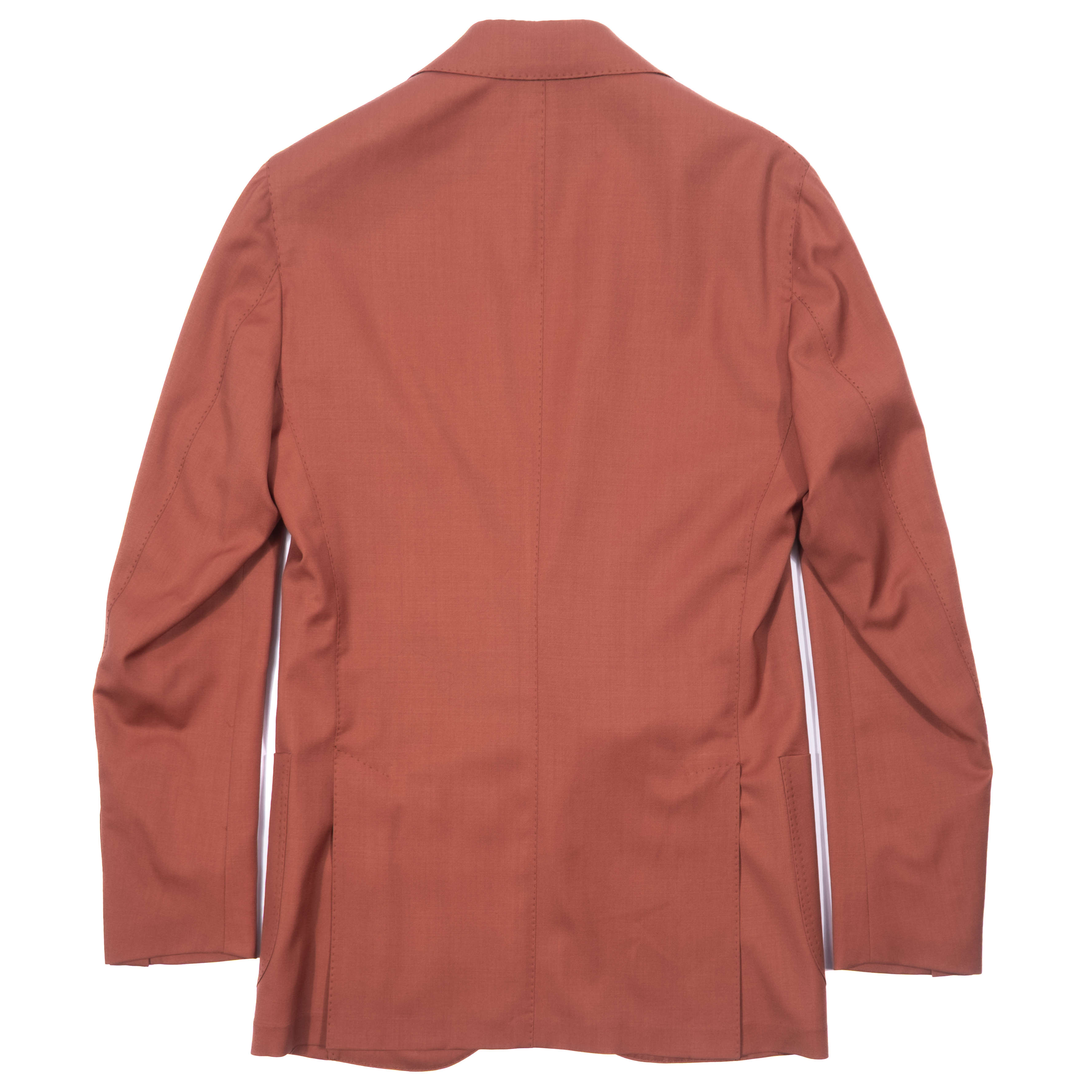Neapolitan Hand Tailored Orange Holland & Sherry Wool Sport Coat Sz 46