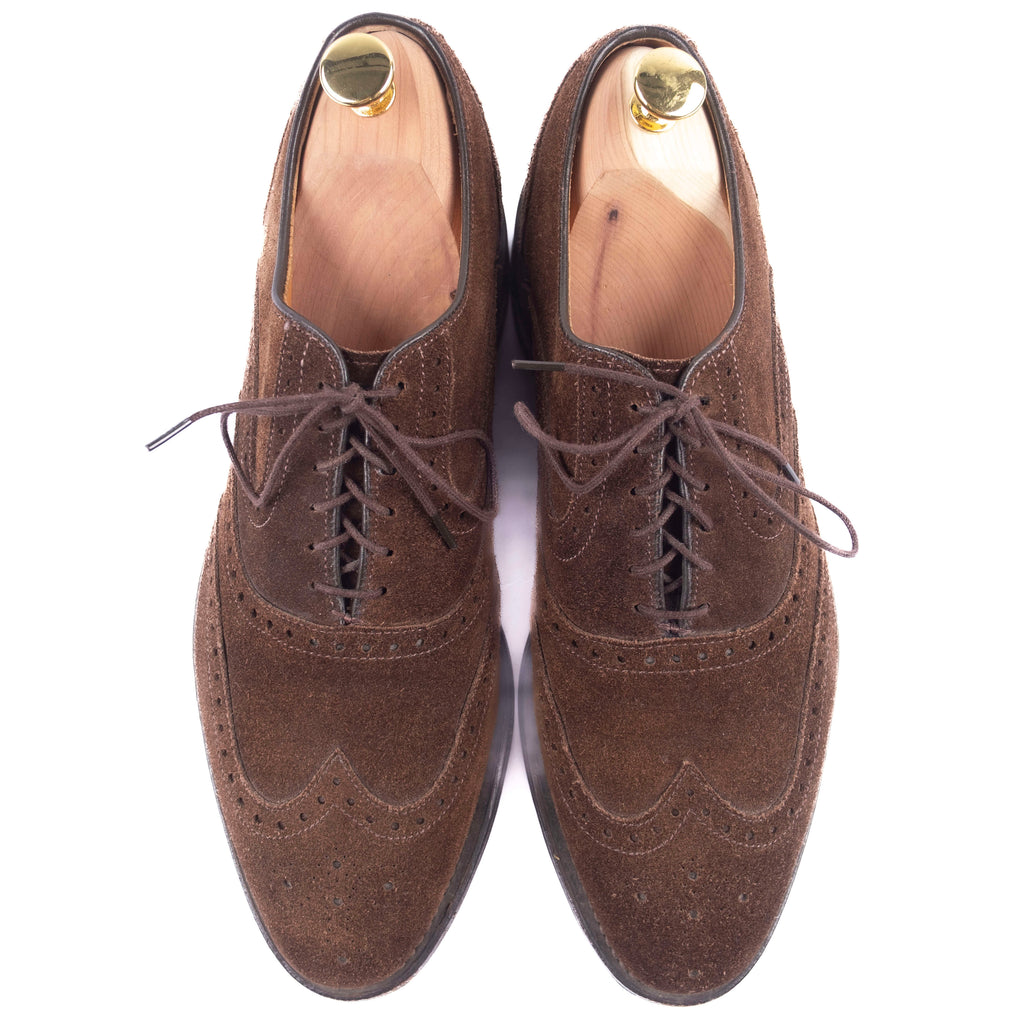 Allen Edmonds Brown Suede Brogues – Pete & Harry display picture 1