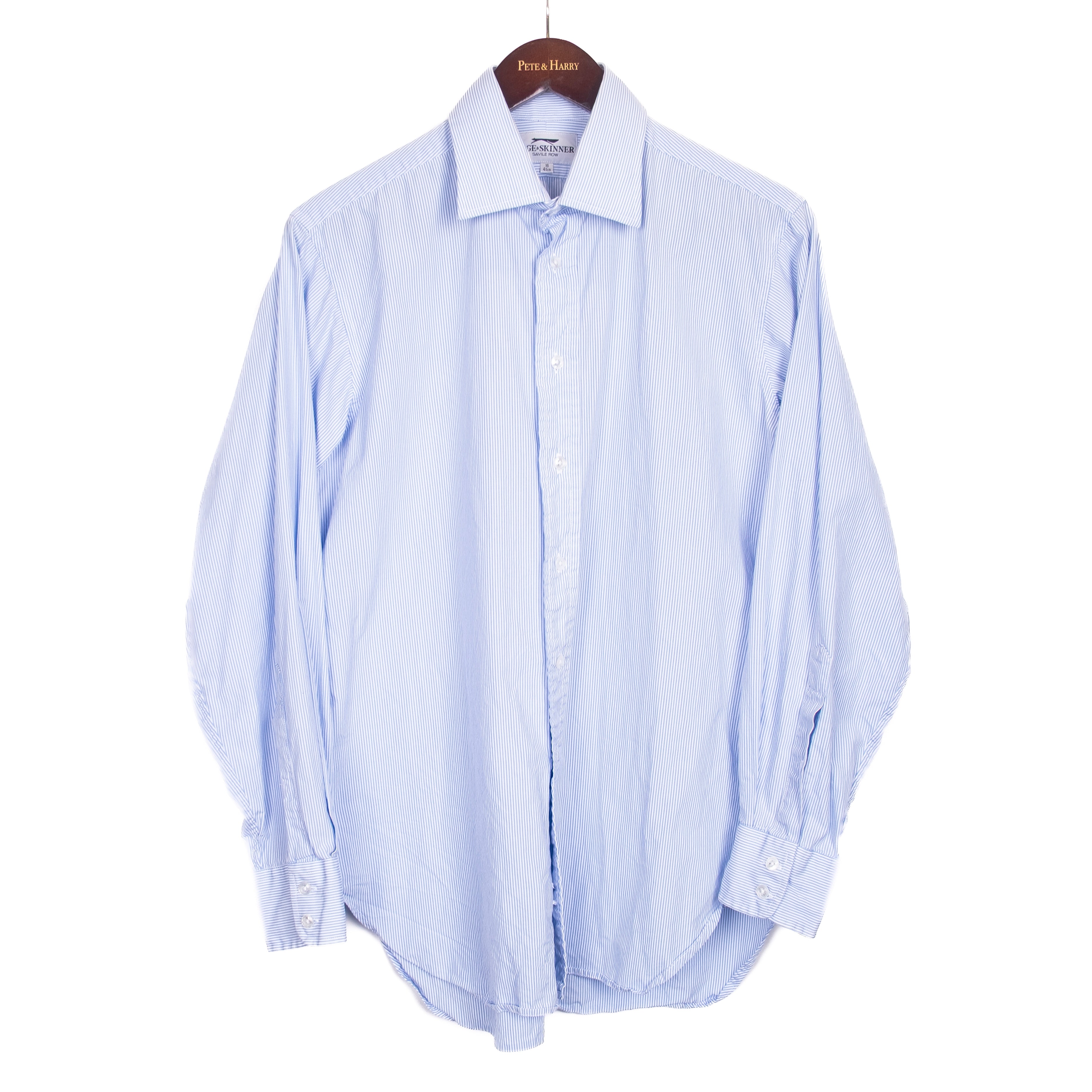 Blue Striped Business Shirt
