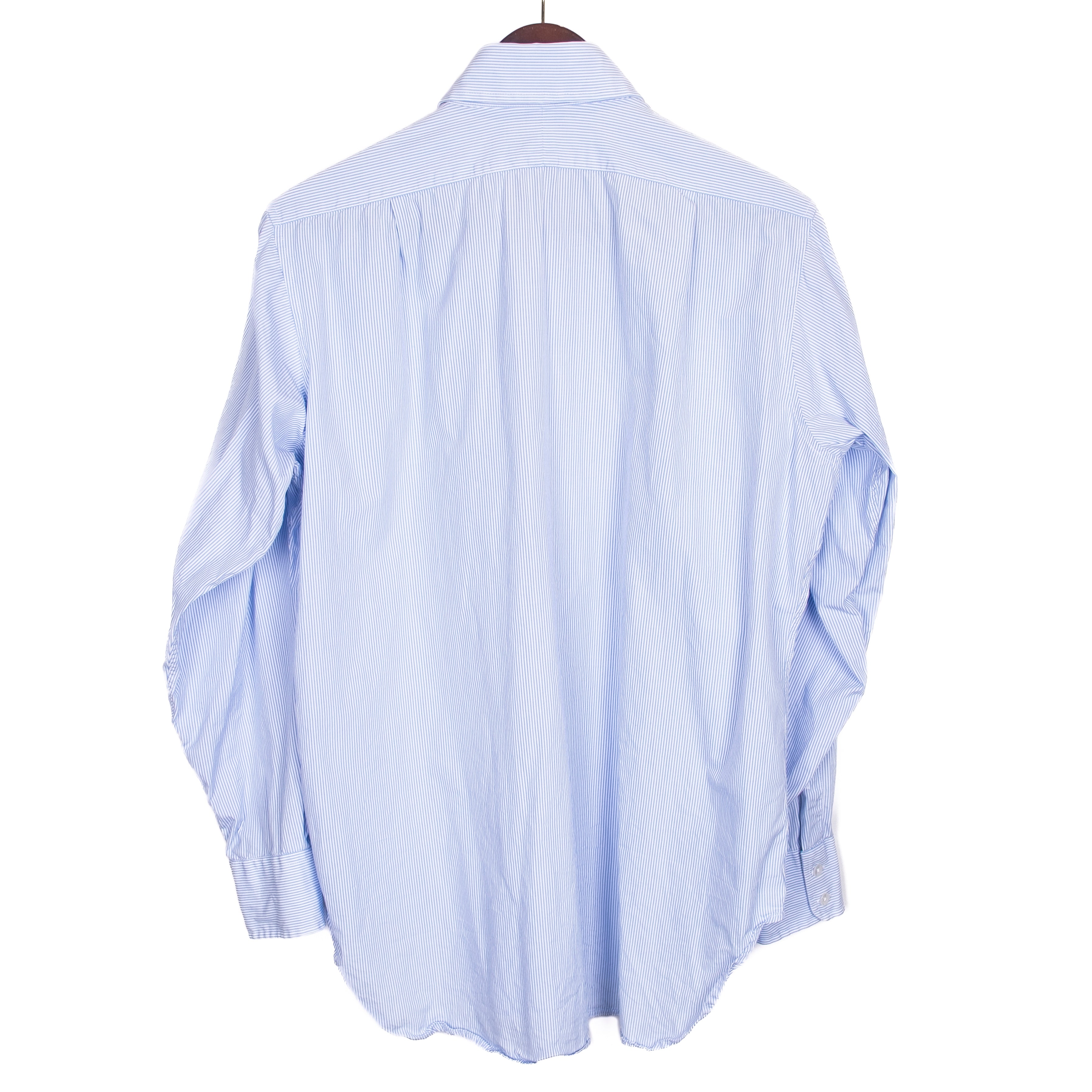 Blue Striped Business Shirt