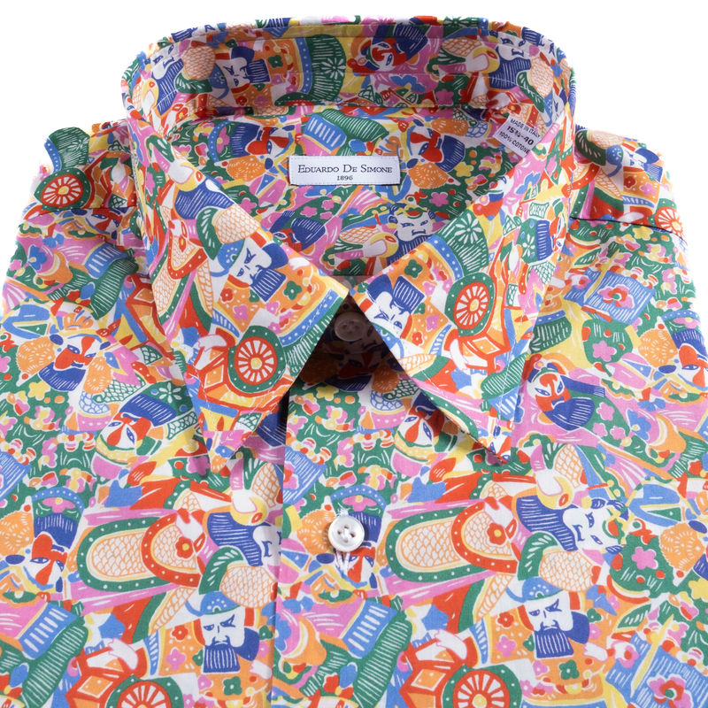 Neapolitan Hand Tailored Multi Coloured Shirt