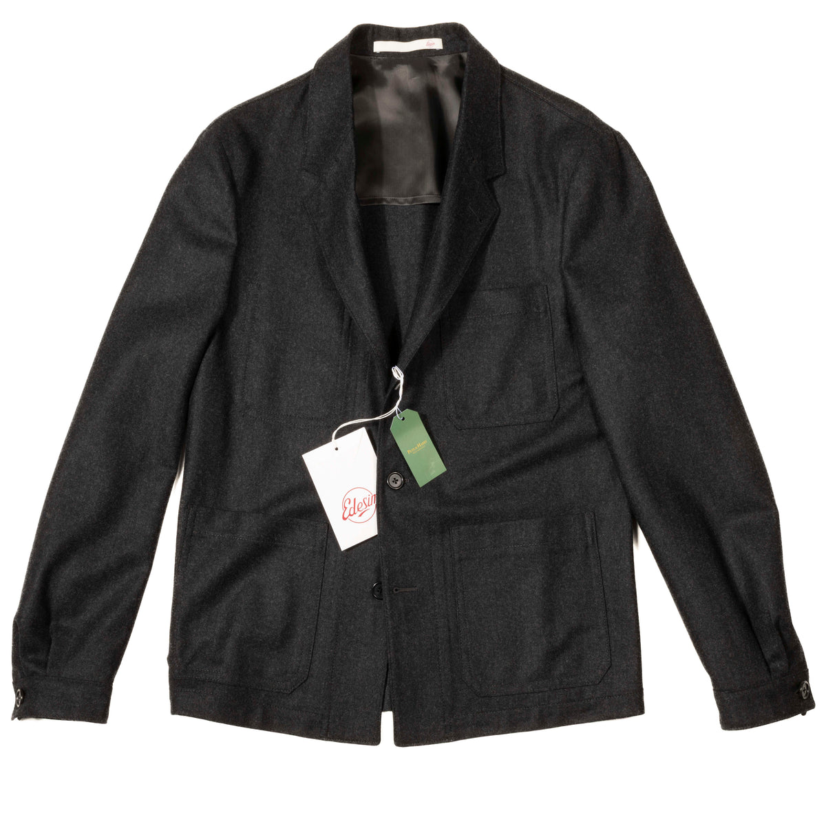 Neapolitan Hand Tailored Grey Utility Jacket