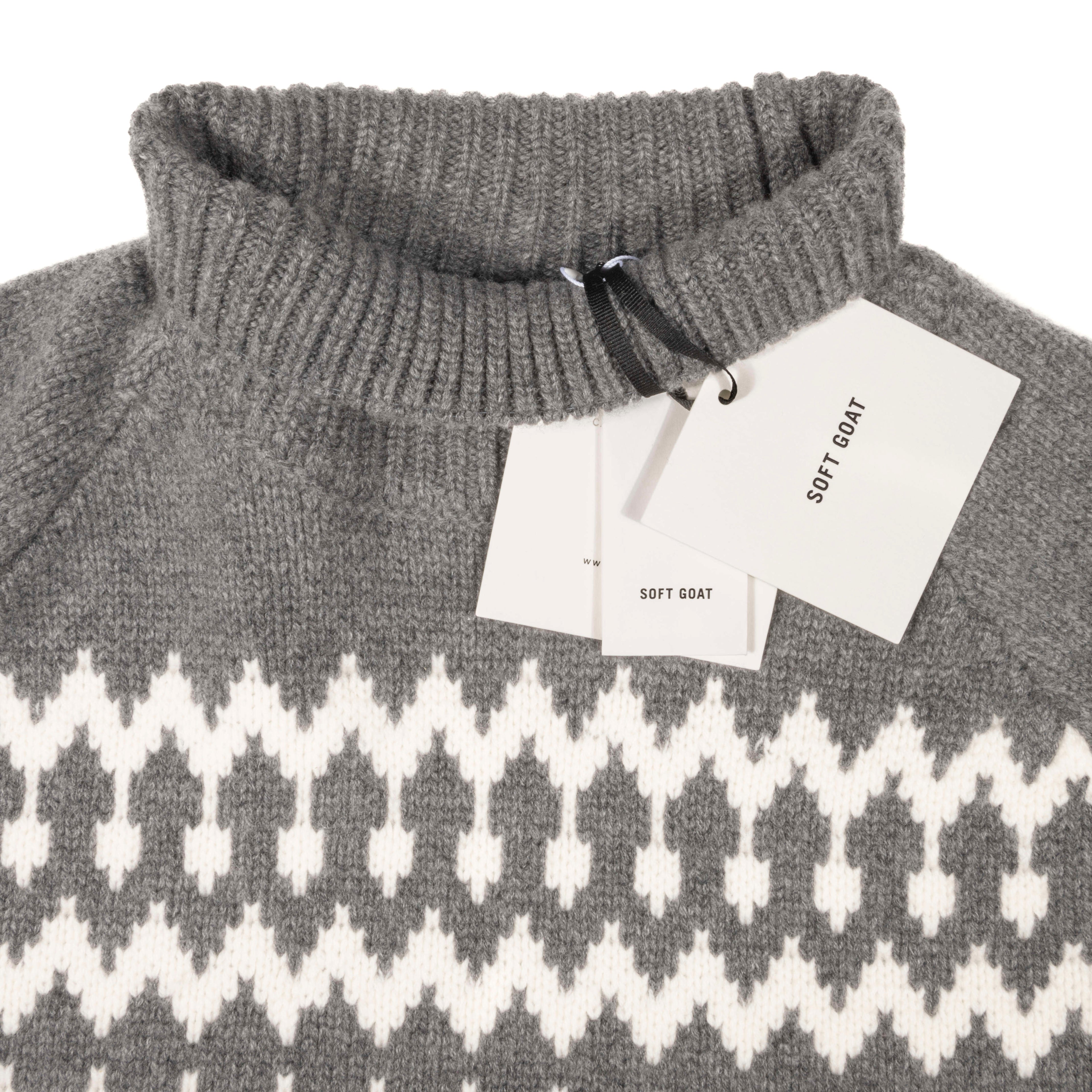 Fair Isle turtleneck Grey Cashmere