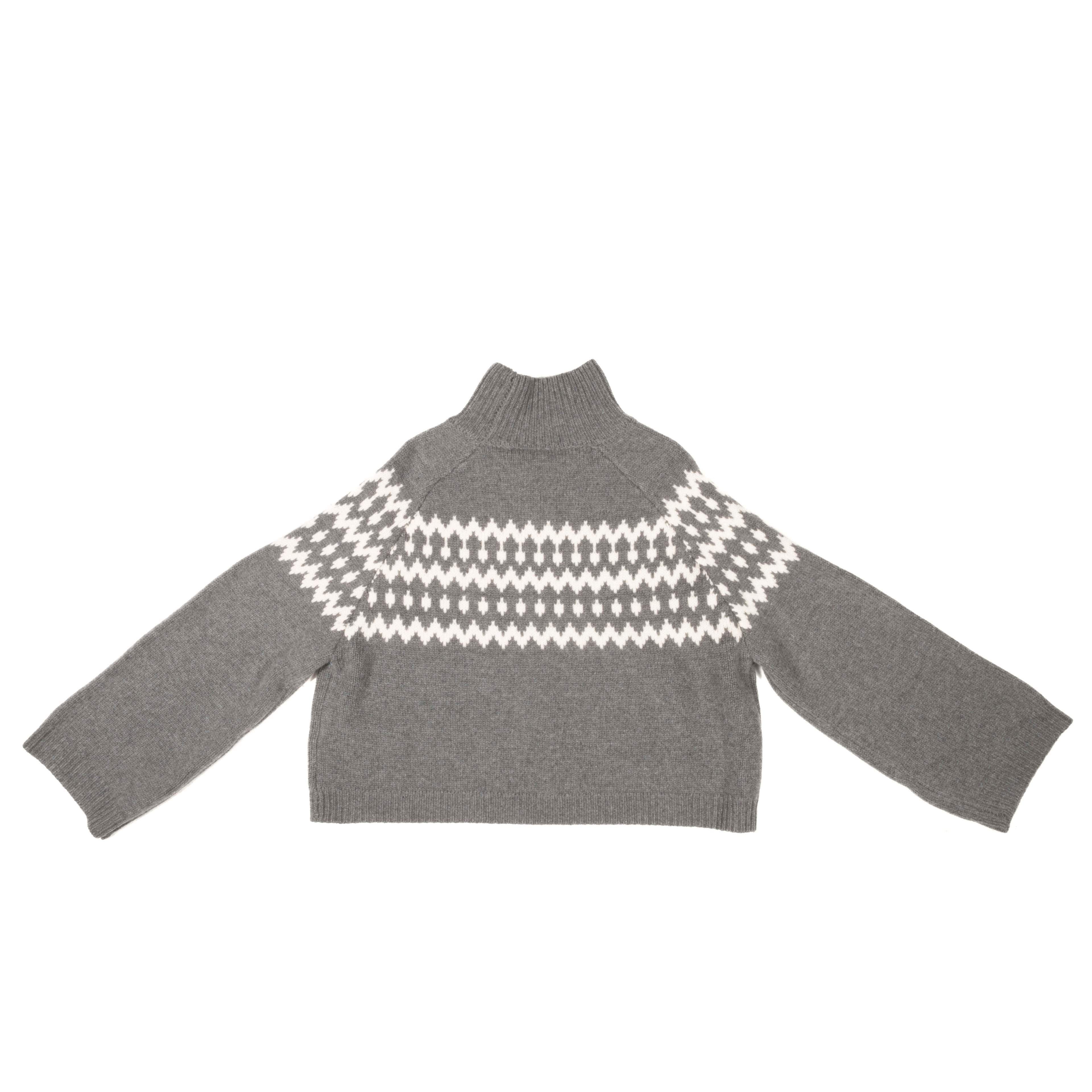 Fair Isle turtleneck Grey Cashmere