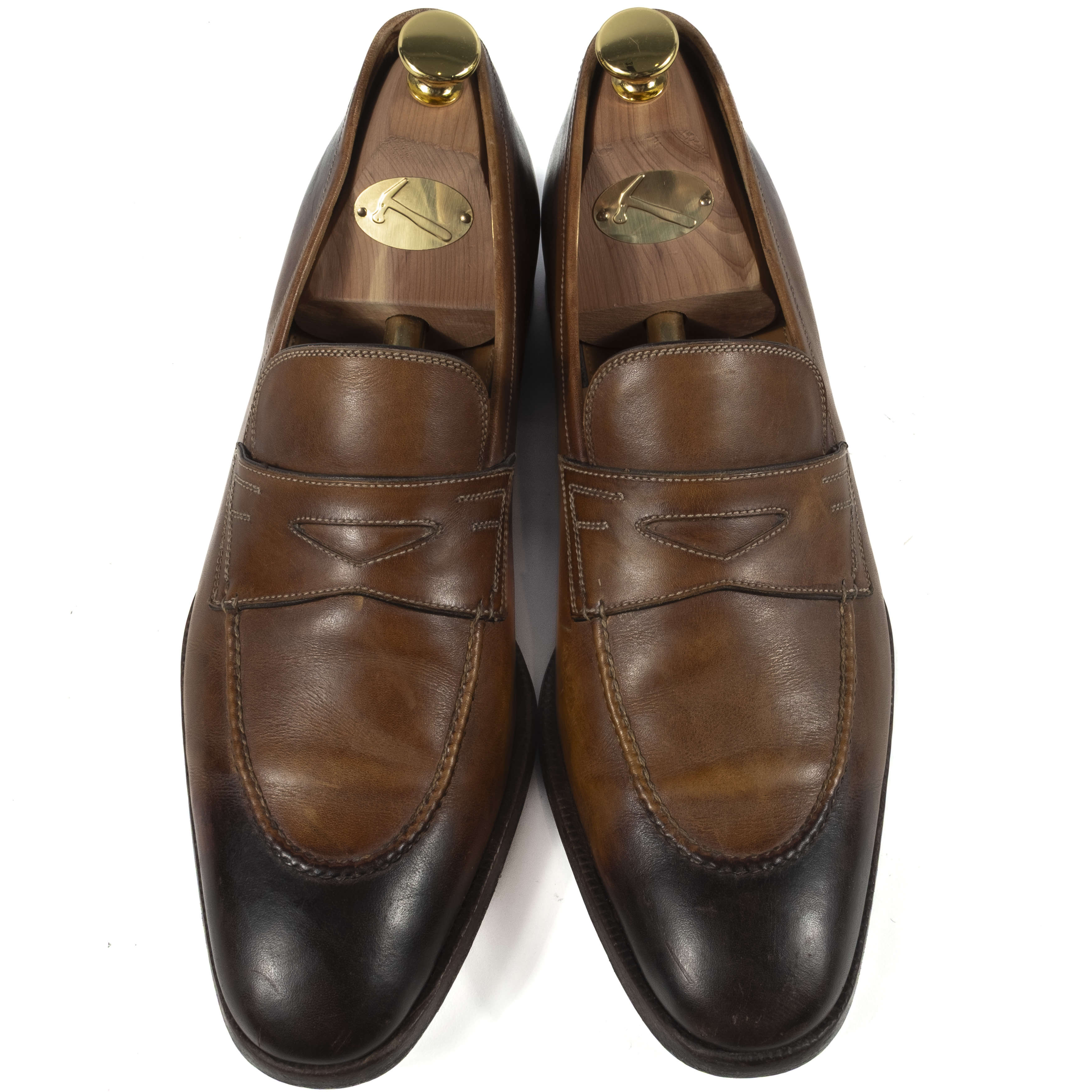 Tom Ford Brown Leather Penny Loafers