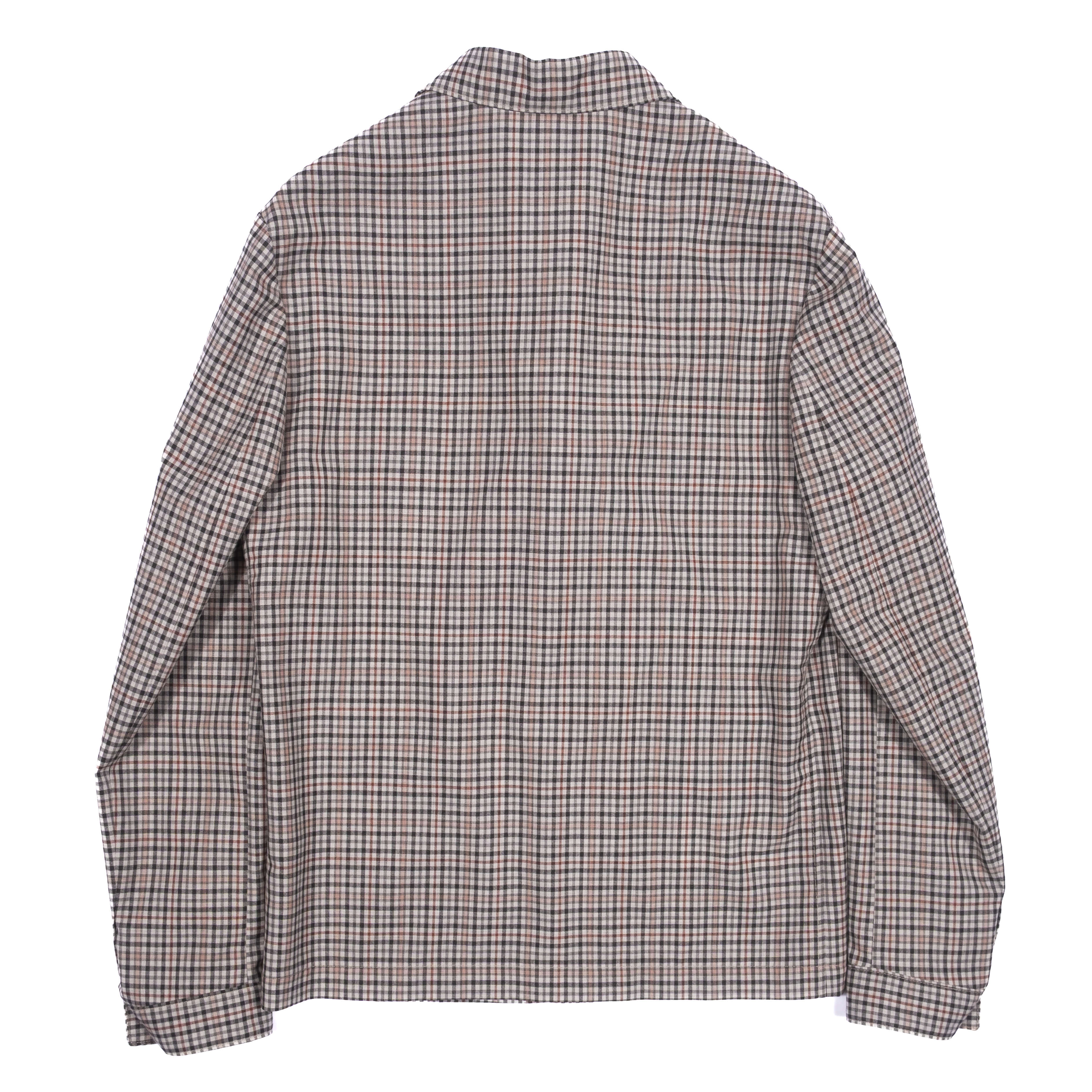 Neapolitan Hand Tailored Grey with Check Utility Jacket