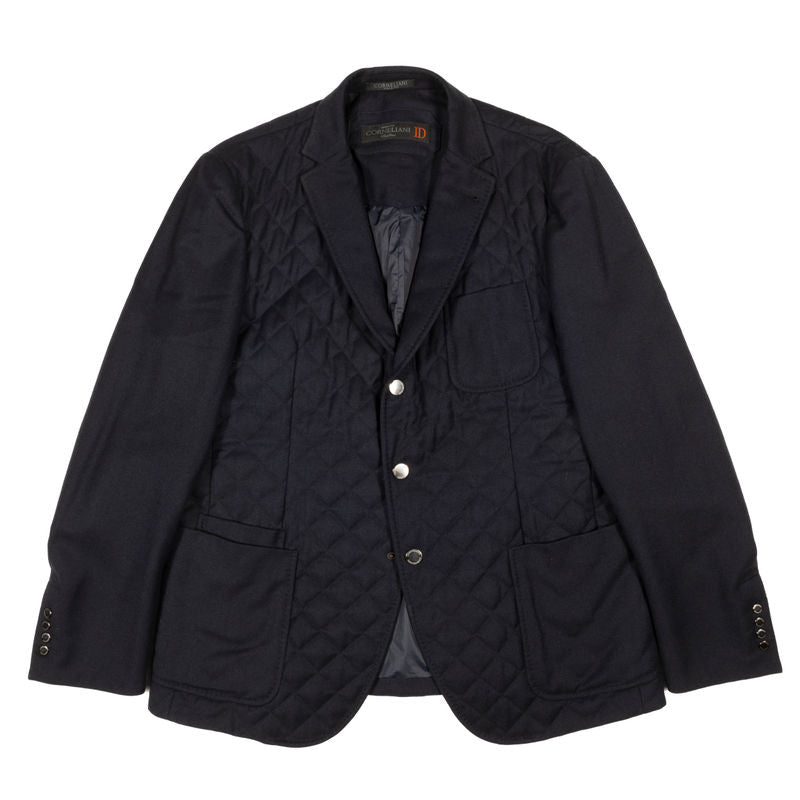 Corneliani Navy Quilted Jacket
