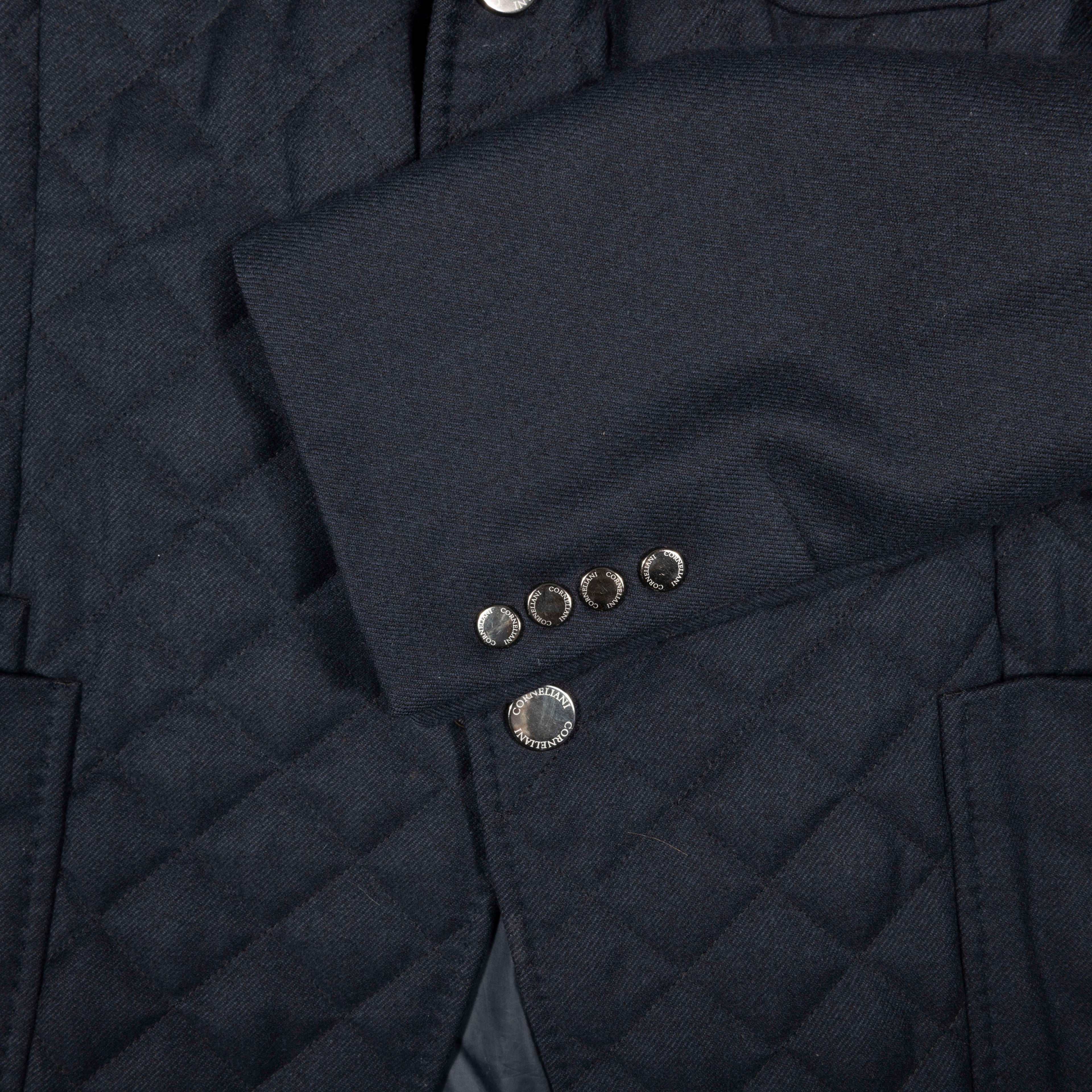 Corneliani Navy Quilted Jacket