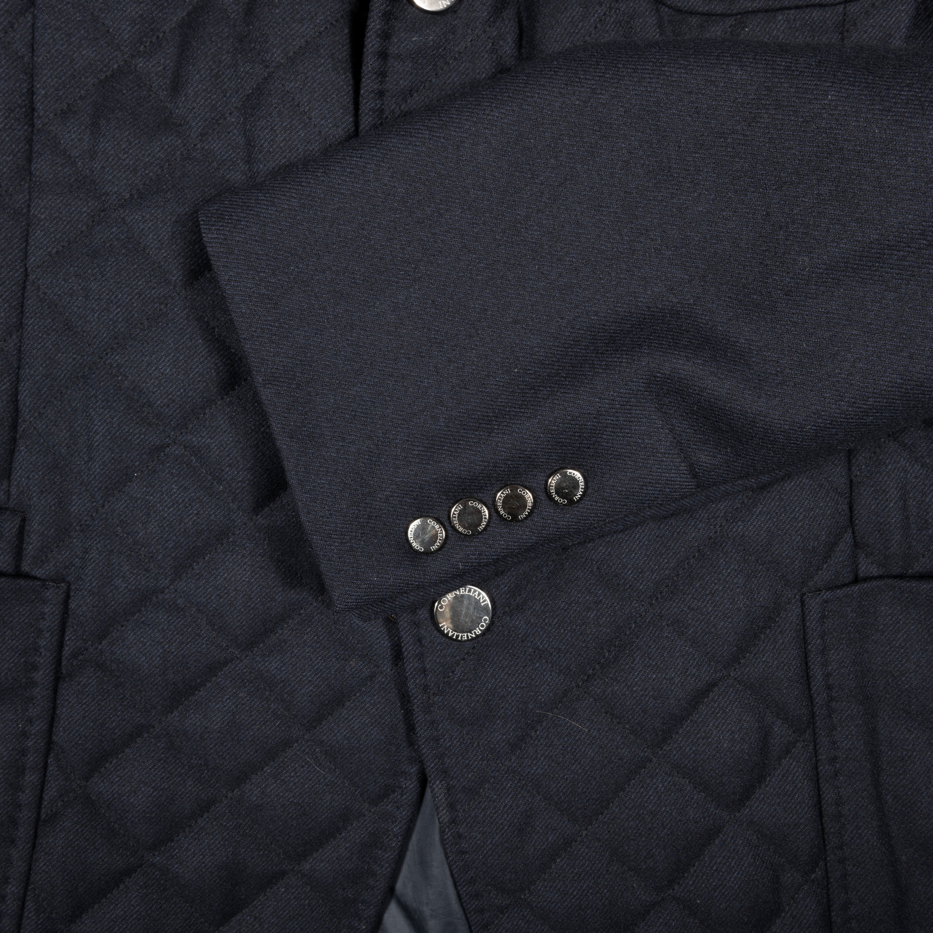 Corneliani Navy Quilted Jacket
