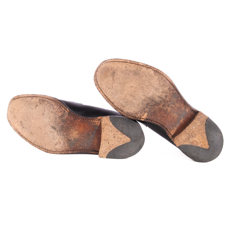 Loake 1880  Black Penny Loafers