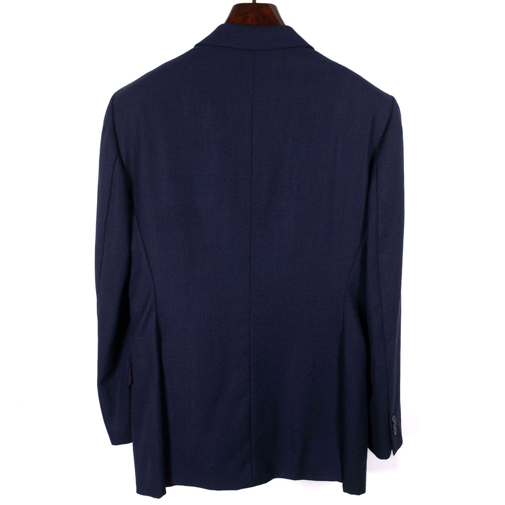 Navy Textured Suit