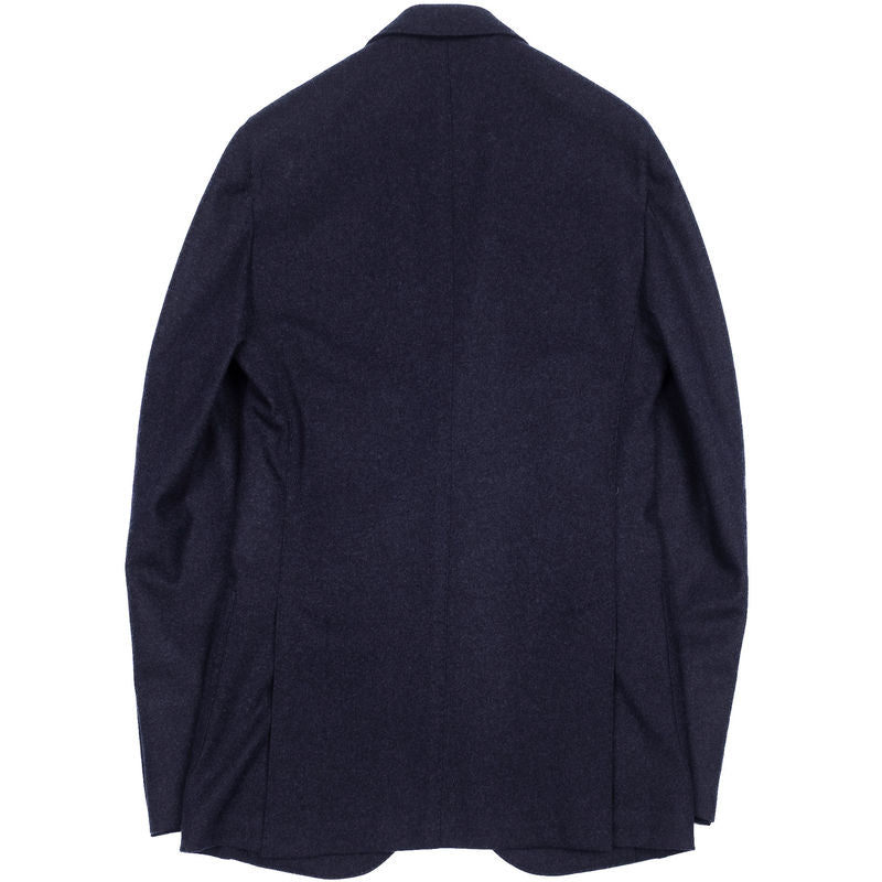 Neapolitan Hand Tailored Navy Drapers Flannel Sport Coat Sz 54