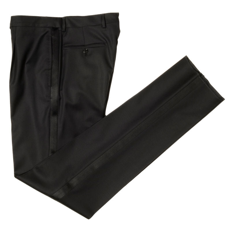 Neapolitan Hand Tailored Black Tuxedo Suit Sz 54