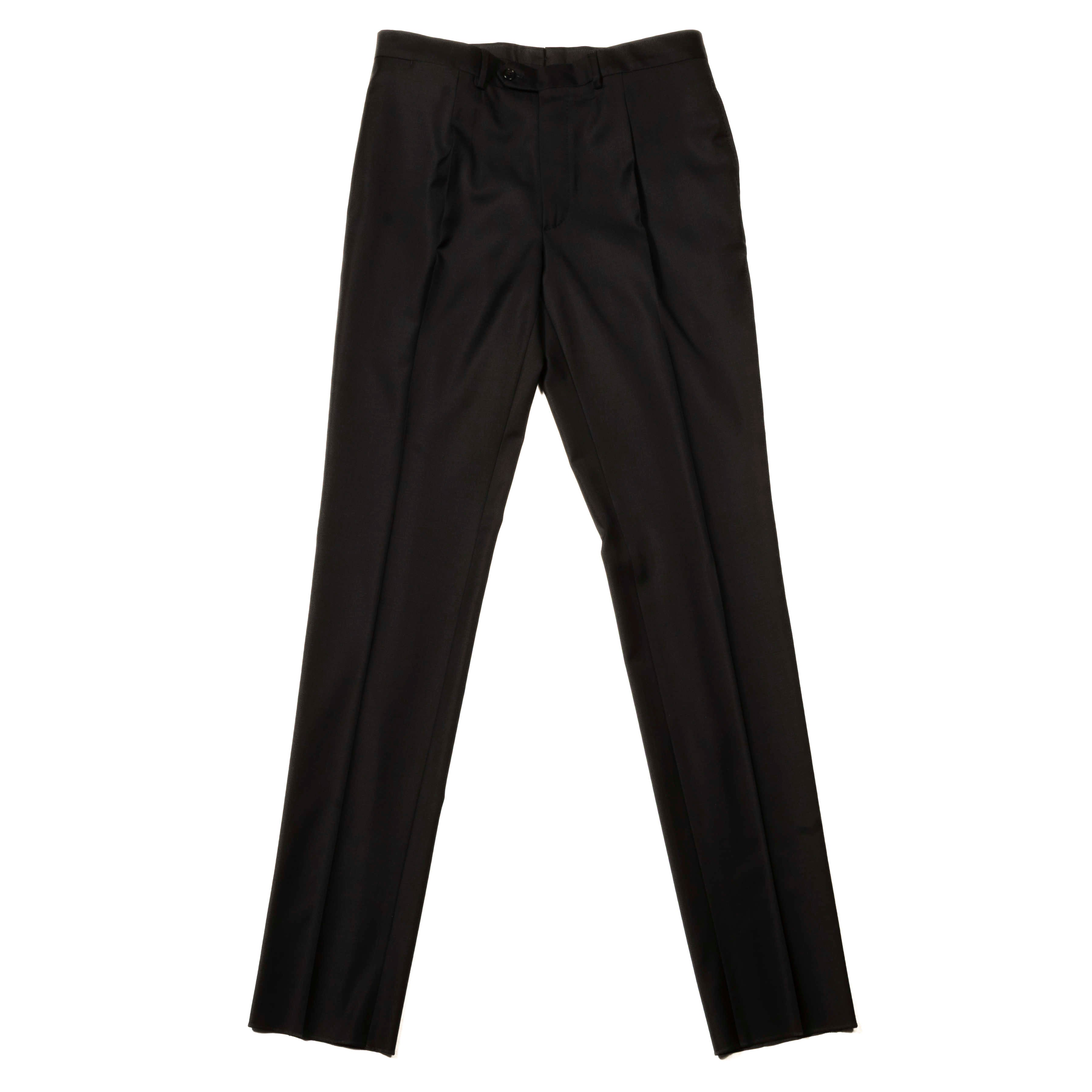 Est Retail Price 20 000 SEK - Neapolitan Hand Tailored Black Tuxedo Suit Sz 54
