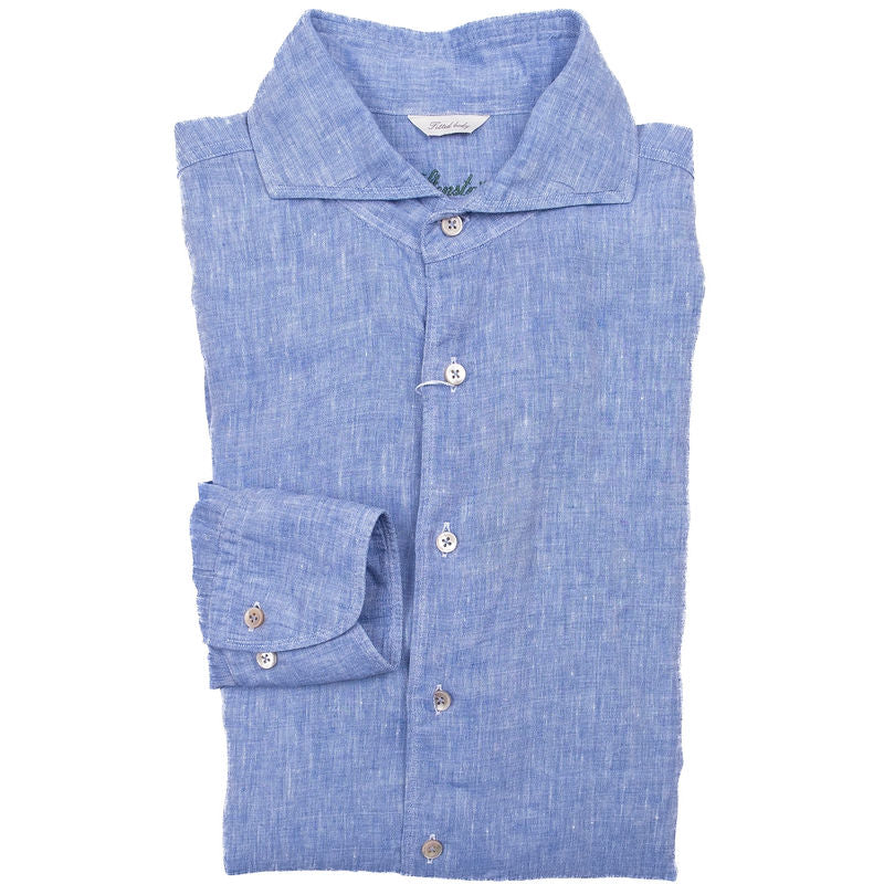 Light Blue Chambray Casual Shirt