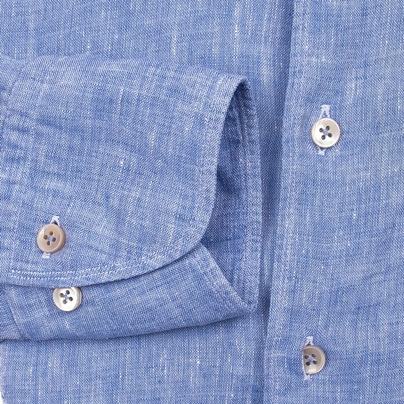 Light Blue Chambray Casual Shirt