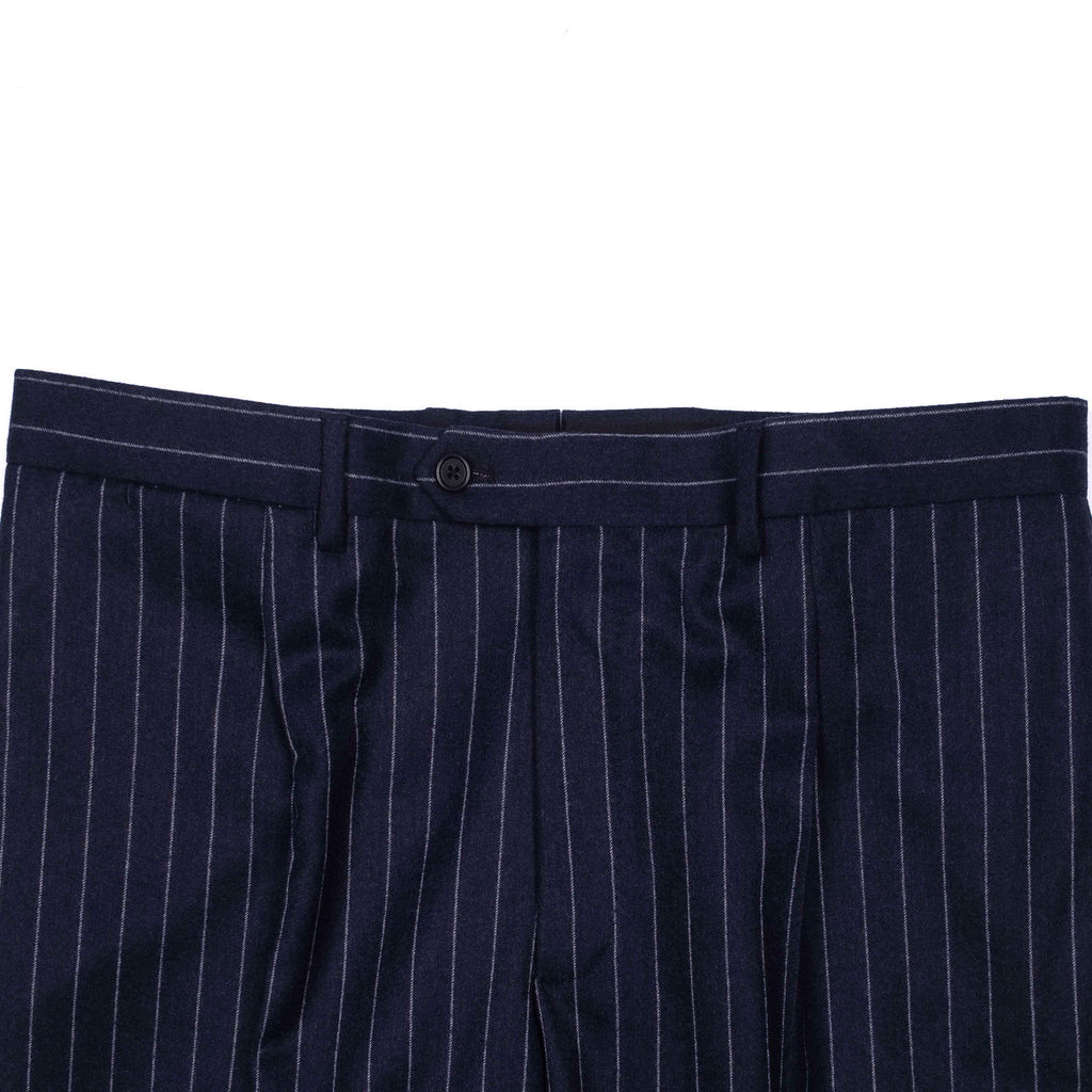 Est Retail Price 20 000 SEK - Neapolitan Hand Tailored Navy Chalk Stripe Suit