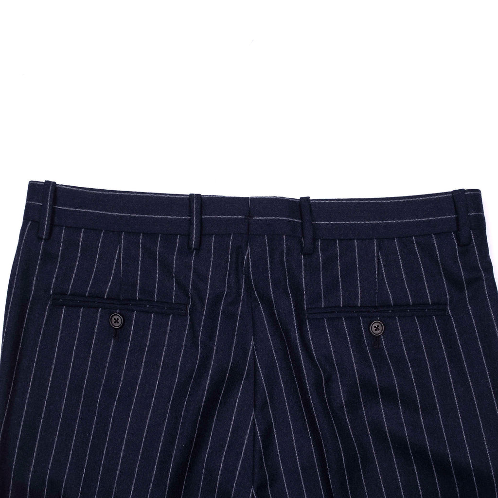 Est Retail Price 20 000 SEK - Neapolitan Hand Tailored Navy Chalk Stripe Suit