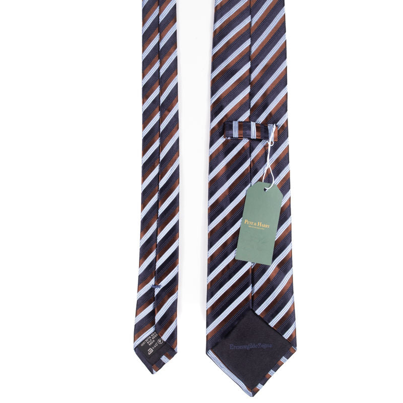 Ermenegildo Zegna Multicoloured Stripe Tie
