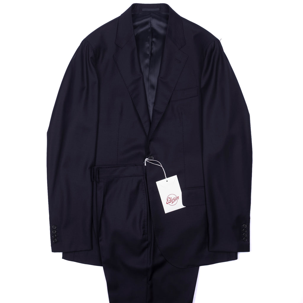 Neapolitan Hand Tailored Navy Business Suit, 56