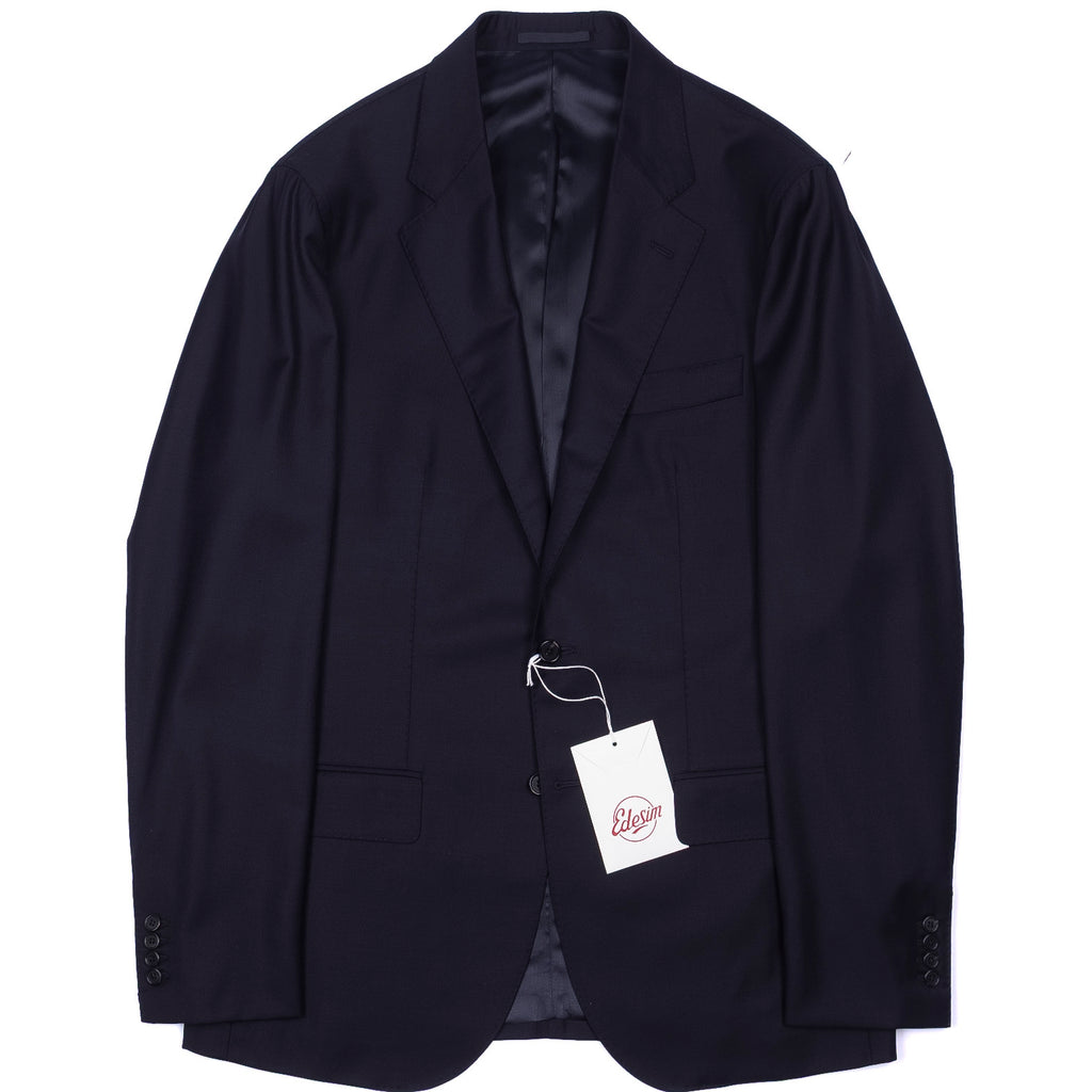 Neapolitan Hand Tailored Navy Business Suit, 56