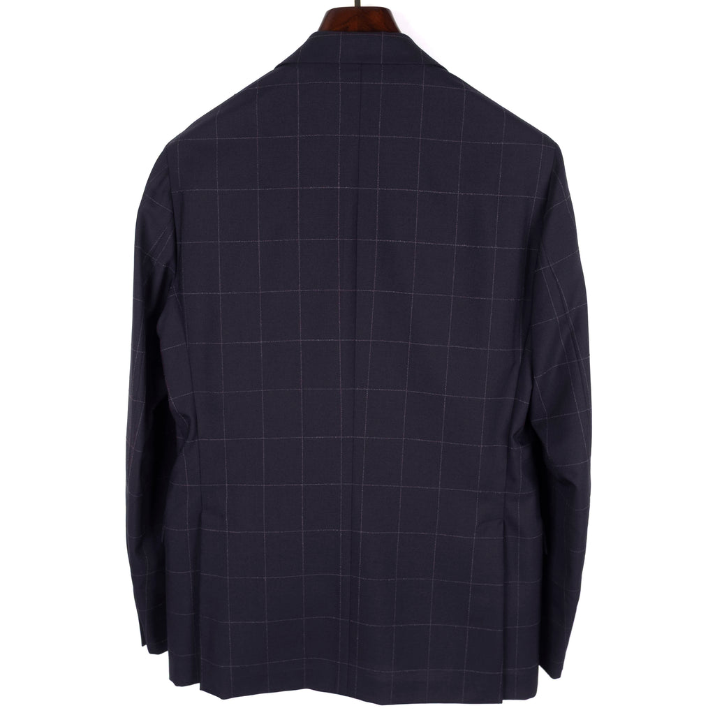 Navy Windowpane Suit