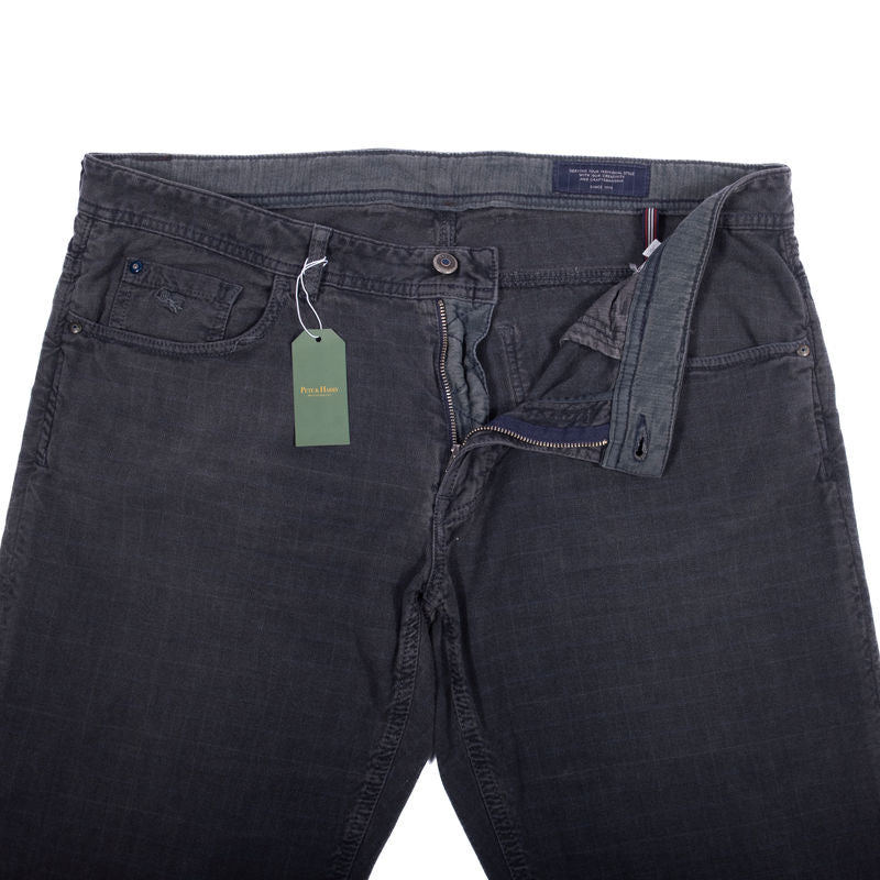 Pal Zileri Grey Checked Trousers Sz 58