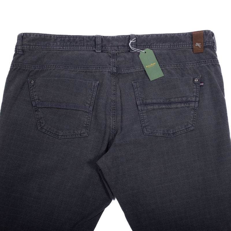 Pal Zileri Grey Checked Trousers Sz 58