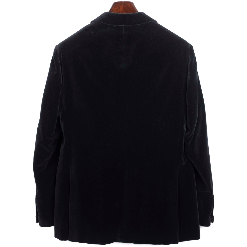 Est Retail Price 20 000 SEK -Neapolitan Hand Tailored  Black Velvet Tuxedo Suit Sz 50