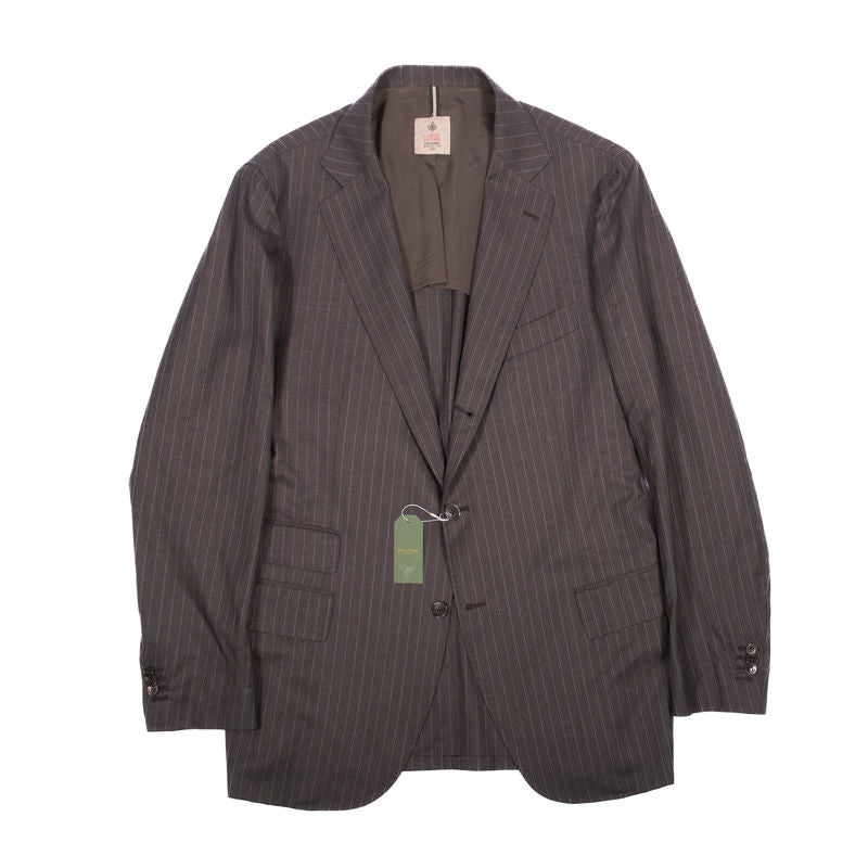 Borrelli Grey Pinstripe Neapolitan Business Suit