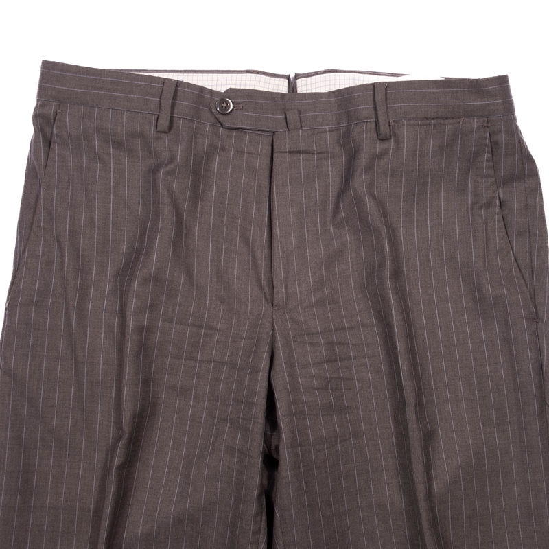 Borrelli Grey Pinstripe Neapolitan Business Suit