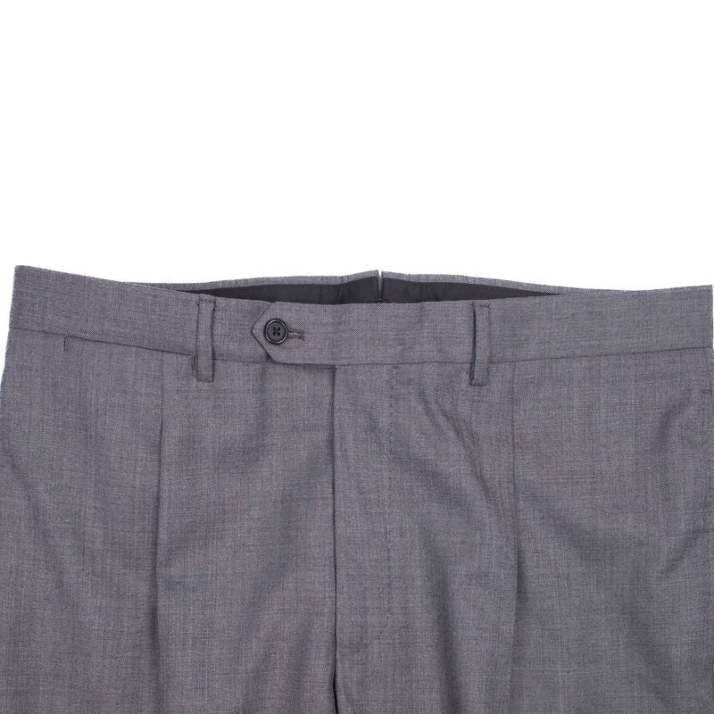Neapolitan Hand Tailored Grey Wool Dress Trouser Sz 50